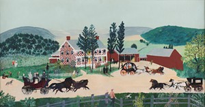COURTESY OF THE SHELBURNE MUSEUM - "After the Wedding" by Grandma Moses, aka Anna Mary Robertson
