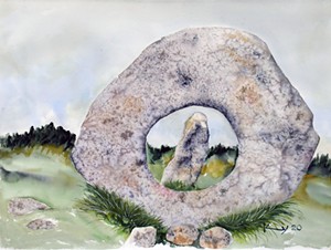 COURTESY OF NEK ARTISANS GUILD - "Men-An-Tol" ("Holed Stone") by Sharon Kenney Biddle