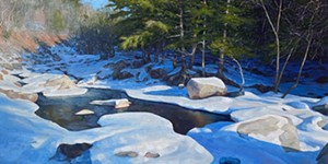 COURTESY OF EDGEWATER GALLERY - "Song of Winter Pool" by Rory Jackson