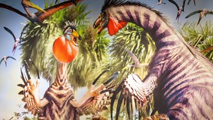 COURTESY OF MONTSHIRE MUSEUM - Detail of installation in Summer of Dinosaurs