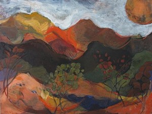 COURTESY OF T.W. WOOD GALLERY - "Mountain Melodies," painting by Ann Sarcka