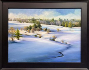 "Winter Light" by Susan Bull Riley - Uploaded by Arthound Gallery