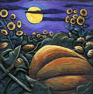 COURTESY OF NEK ARTISANS GUILD - "Harvest Moon" by Peggy Watson
