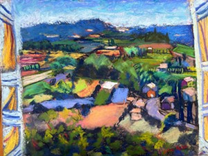 COURTESY OF THE ARTIST - "Patchwork Landscape, Provence" by Joyce Kahn