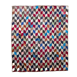 COURTESY OF THE FLEMING MUSEUM - "One-Patch Diamond Quilt" by Bertha E. Ames