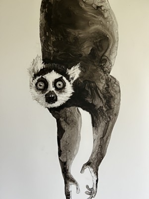 COURTESY OF THE ARTIST - "Ring-tailed Lemur" by Adelaide Murphy Tyrol