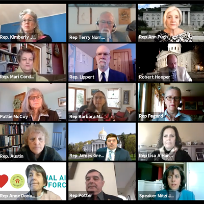 Image: From Afar, Vermont House Sends COVID-19 Bills to the Governor